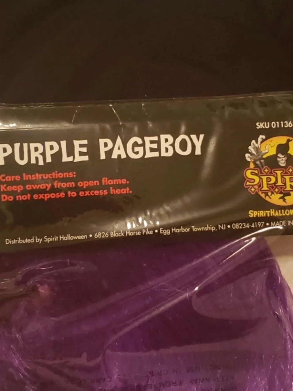 Spirit Bold Purple Pageboy Synthetic Wig with Blunt Bangs